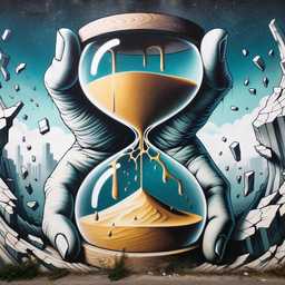 a representation of anxiety, graffiti generated by DALL·E 2